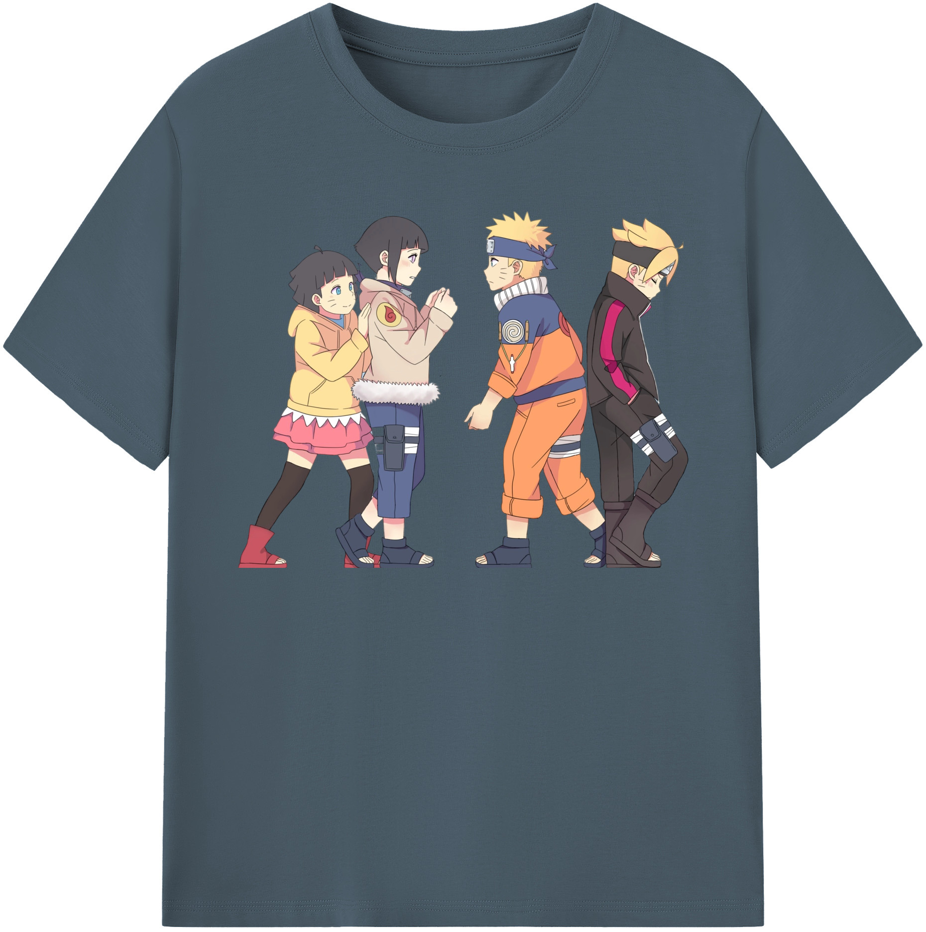 （画像用） NARUTO -ナルト- うずまき ナルト Uzumaki Naruto 綿100％半袖Tシャツ（フロントプリント）